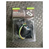 Curt T-Connector Vehicle Wiring Harness for Factory Tow Package - 6-Way Round and 4-Flat Connectors