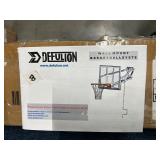 54.5" Wall Mounted Basketball Hoop ，Shatterproof PC Backboard Basketball Goal with Adjustable Height for Garage, Indoor & Outdoor Use
