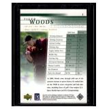 Tiger Woods RC 2001 Upper Deck #1 Rookie Golf Card