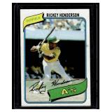 Rickey Henderson RC 1980 Topps #482 Vintage Rookie Baseball Card - Centered! Nice!