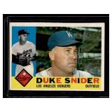 Duke Snider 1960 Topps #493 Vintage Baseball Card