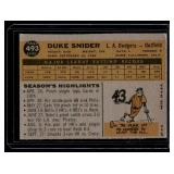 Duke Snider 1960 Topps #493 Vintage Baseball Card