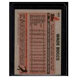 Wade Boggs RC 1983 Topps #498 Rooki Vintage Baseball Card