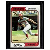 Johnny Bench 1974 Topps #10 Vintage Baseball Card