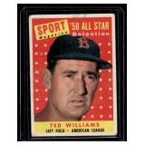 Ted Williams 1958 Topps #485 Vintage Baseball Card - High #
