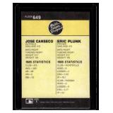 Jose Canseco RC 1986 Fleer #649 Vintage Baseball Card