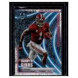 Jahmyr Gibbs RC Pulsar Refractor 2022 Bowman University Neon Neophytes #NN-6 Rookie Footbal Card