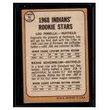 Lou Pinella RC 1968 Topps Indians Rookie Stars #16 Vintage Baseball Card