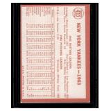 1964 New York Yankees Team Card w/ Mickey Mantle Topps #433 Vintage Baseball Card