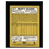 Matt Olson RC 2017 Topps Heritage #681 Rookie Baseball Card