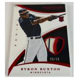 Byron Buxton NASTY PATCH! /199 RC 2015 Immaculate Collection Swatches Player orn #73 Numbered 96/99 Rookie Minnesota Twins Baseball Card