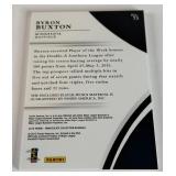 Byron Buxton NASTY PATCH! /199 RC 2015 Immaculate Collection Swatches Player orn #73 Numbered 96/99 Rookie Minnesota Twins Baseball Card