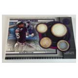Byron Buxton Quad Relic /15 2023 Topps Museum Primary Pieces Game-Used #SPPPQR-BBU Numbered 7/15 Minnesota Twins Baseball Card