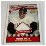 Willie Mays RARE Game-Used Relic 2004 Topps All-Time Fan Favorites #FFR-WM Baseball Card