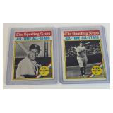 Ted Williams and Babe Ruth 1976 Topps All-Time All-Stars Vintage Baseball Cards