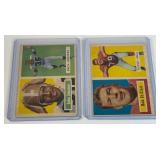 1957 Topps Football 2 Card Vintage Lot - John Johnson and Bob St. Clair
