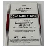 Shohei Ohtani 2023 Topps Logo Commemorative Patch #TLP-SO Baseball Card