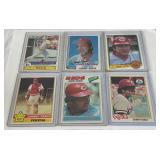 Johnny Bench 6 Card Lot 1976-1983 Vintage Baseball Cards