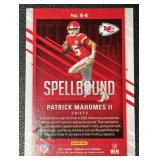 2021 Elite Patrick Mahomes Spellbound "E" Kansas City Chiefs NFL Football Card No. S-E