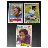 3-Card Tony Dorsett Dallas Cowboys Vintage NFL Football Card Lot (81, 82 & 83)