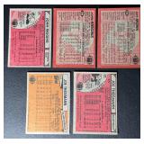 5-Card Washington Redskins Vintage NFL Football Card Lot (Star Players)
