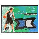 Wally Szczerbiak Minnesota Timberwolves 2004 SP Dual Game-Used Swatch Basketball Card No. WM-WS