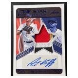 Alex Kirilloff 2022 Panini Three and Two Rookie Patch Auto /32 Minnesota Twins Rookie Baseball Card No. LSS-AK