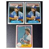 Danny Ainge 3 Card RC Vintage Rookie Baseball Card Lot