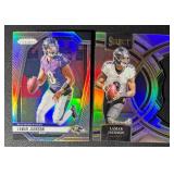 LaMar Jackson 2 Card Football Lot w/ Die Cut