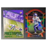 Adam Thielen 2 Card Numbered and Die Cut Minnesota Vikings Football Lot