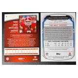 Matthew Stafford 2 Card Lot w/  Rookie Card