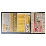 Minnie Minoso 3 Vintage Baseball Card Lot 1956, 1960, 1963