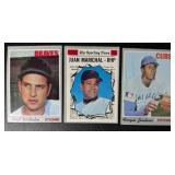 1970 Topps 3 Card Star Lot - Wilhelm, Marichal, Jenkins - Vintage Baseball