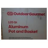 Outdoor Gourmet 120QT Aluminum Pot and Basket