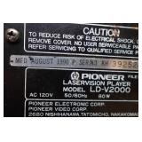 Pioneer Laservision LaserDisc Player Model LD-V2000