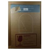 Black Framed Arched Wall Mirror -24"x36"