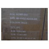 Black Framed Arched Wall Mirror -24"x36"