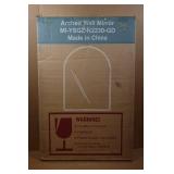 Gold Framed Arched Wall Mirror - 22"x30"