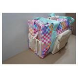 Jadelynn Brooke Checkered Duffle Bag