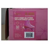 Revel Hot Pink Glitter Adjustable Quads - Women