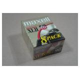 8-Pack Maxell Audio Cassettes