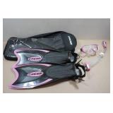 Cressi Adult Rondine Palau Fin Snorkel Set - Fin Size XS/S