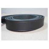 Boston Leather 1.5" Hook and Loop Tipped Belt - Size 62