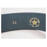 Boston Leather 1.5" Hook and Loop Tipped Belt - Size 62
