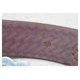 Boston Leather 1.5" Hook and Loop Tipped Belt