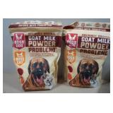 Boss Dog Goat Milk Powder with Bergan Galvanized Bowls