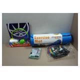 Assorted Fitness - Mat, Bands, Nerf Basketball Hoop