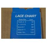 6 Sets of Pro Guard Classic Hockey Laces - 72", 96", 120"