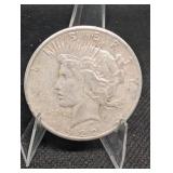 Peace Dollar 1922-S - United States Mint, 90% Silver One Dollar Coin, Circulated