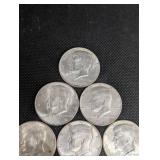 1964 Kennedy Half Dollars - Denver Mint, 10 Coins